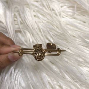 Gold Alex and Ani Bangle Hamsah